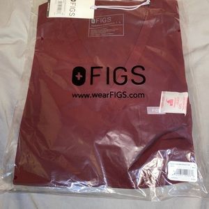 Figs Scrubs Brand new catarina burgundy